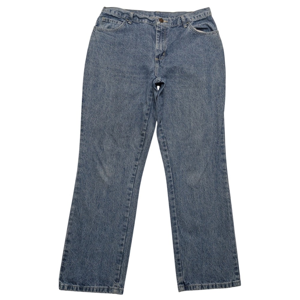 Vintage Lee Straight Leg Jeans Womens 12 Short Blue Medium 100% Cotton 103051892
